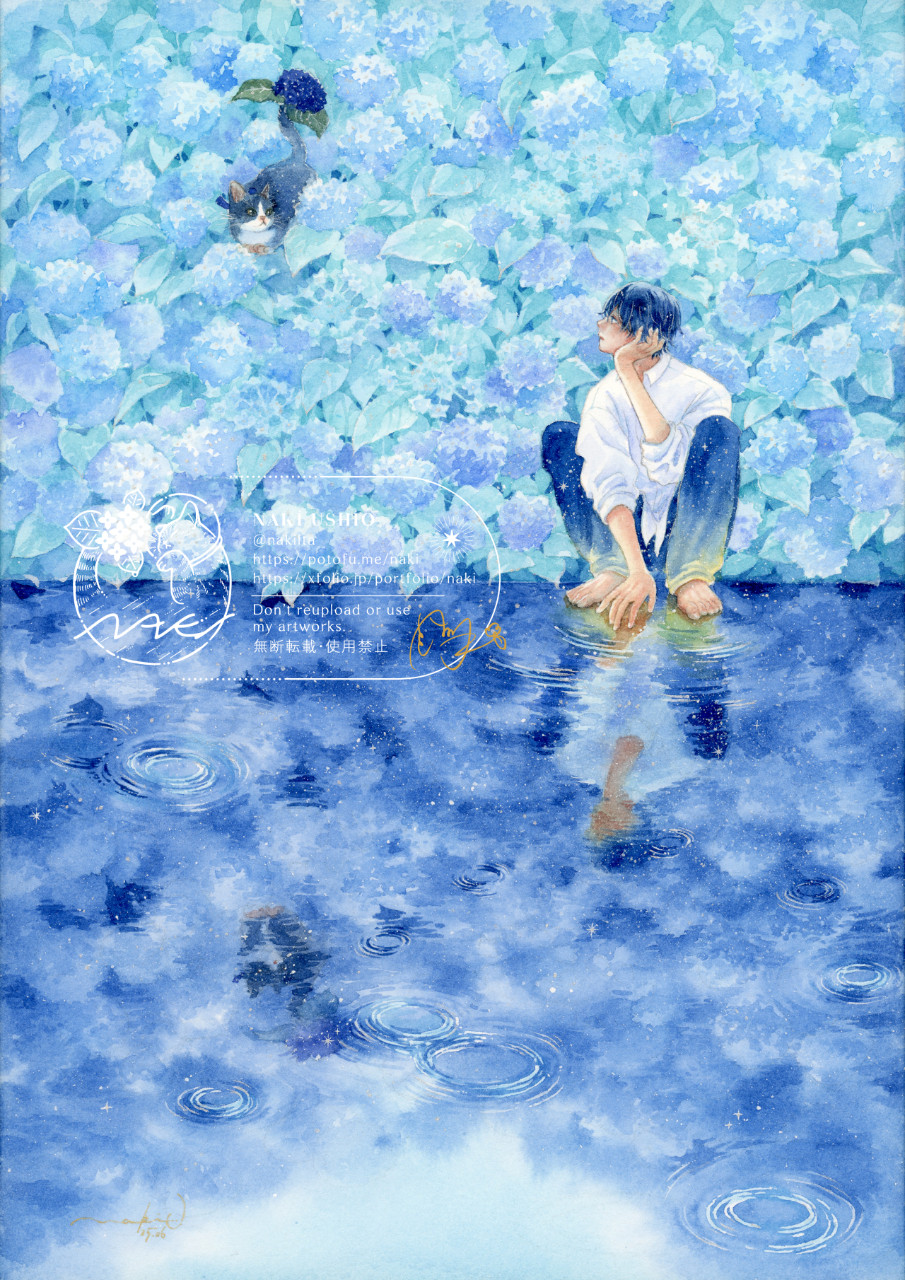 妖精シリーズ ポストカード「紫陽花の妖精」 by nami_asam｜雑貨百般
