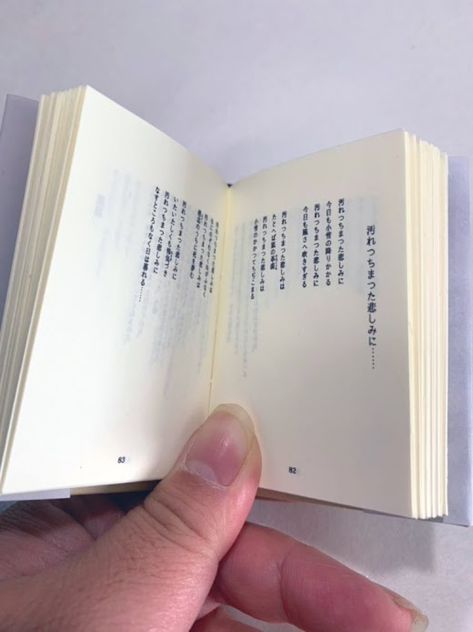 豆本『山羊の歌』中原中也 by 花まめ書房｜雑貨百般・本当に売ってる
