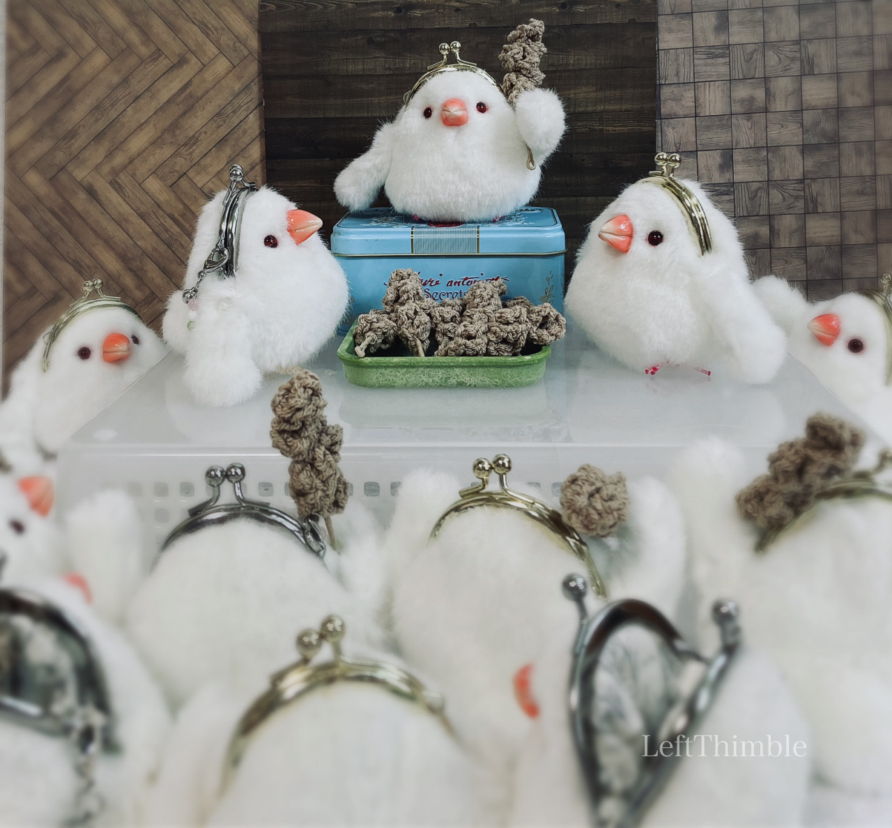 文鳥がま口 by レフトシンブル｜雑貨百般・本当に売ってる架空のお店