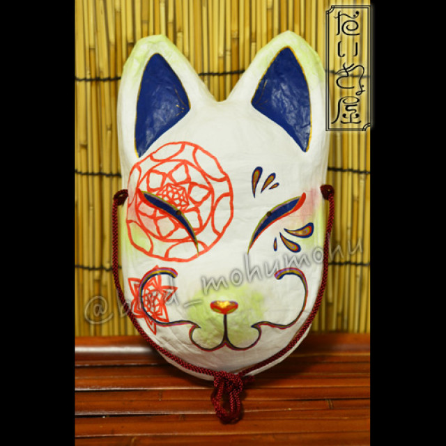 新作☆レジンヘアゴム　黒猫❤︎狐のお面 だいきょ屋 お面 狐面【ね】 by だいきょ屋｜雑貨百般・本当に売ってる