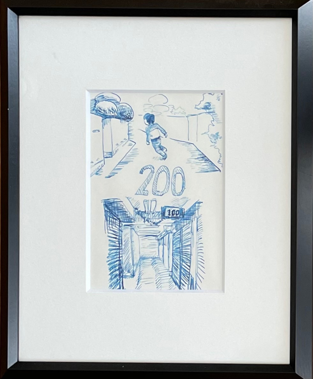 本の原画展 原画｜今日というより凶な今日 扉絵 200話 少年 by はた